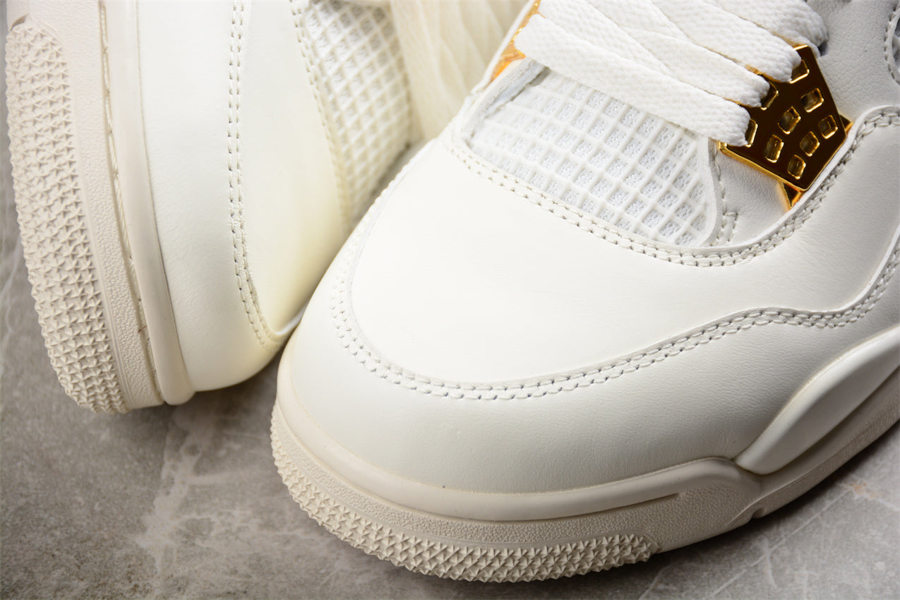 Air Jordan 4 Retro 'White Metallic Gold'