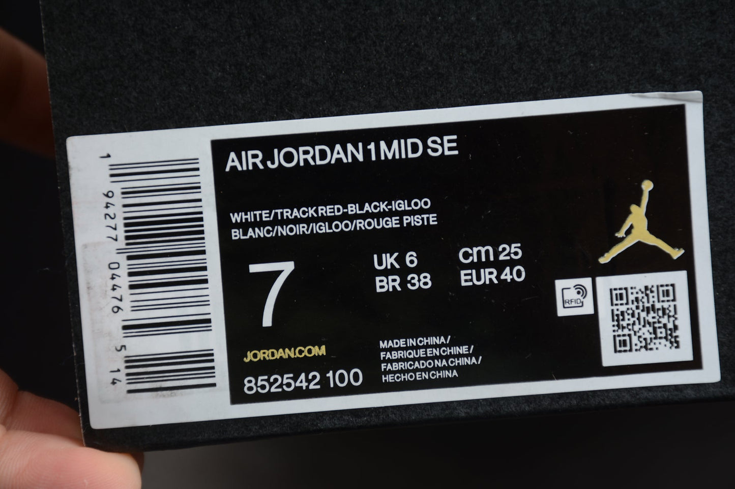 Air Jordan 1 Mid SE "Union Black Toe"