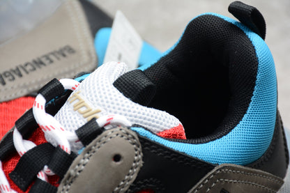 Balenciaga Triple S Grey Red Blue Clear Sole Sneakers