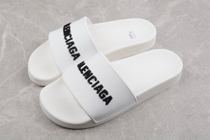 White Pool Slides
