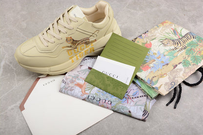Gucci Rhyton Ivory Tiger Sneakers