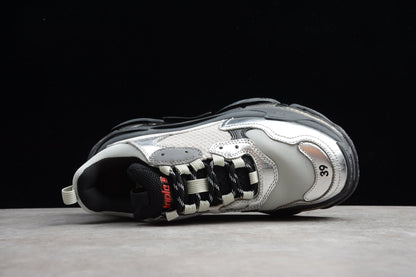Balenciaga Triple S Clear Sole Grey Silver Black Sneakers