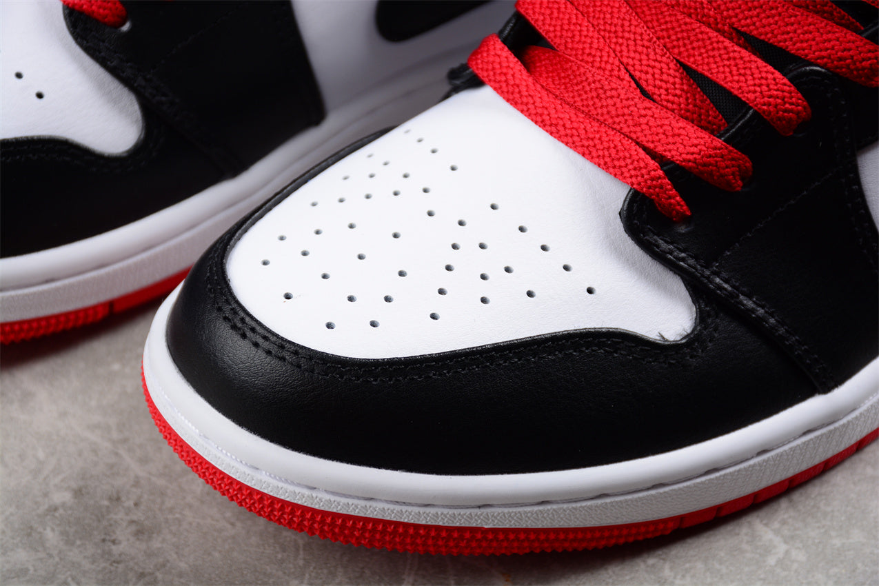 Nike Air Jordan 1 Mid "White/Black/Gym Red"