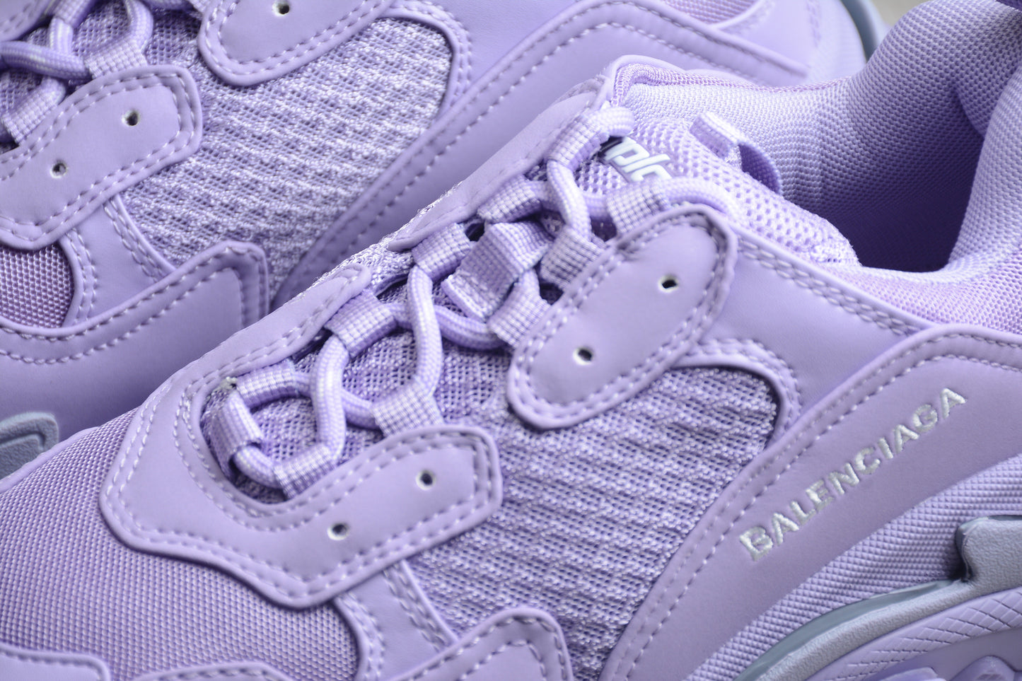 Women's Lavender Chunky Platform Sneakers