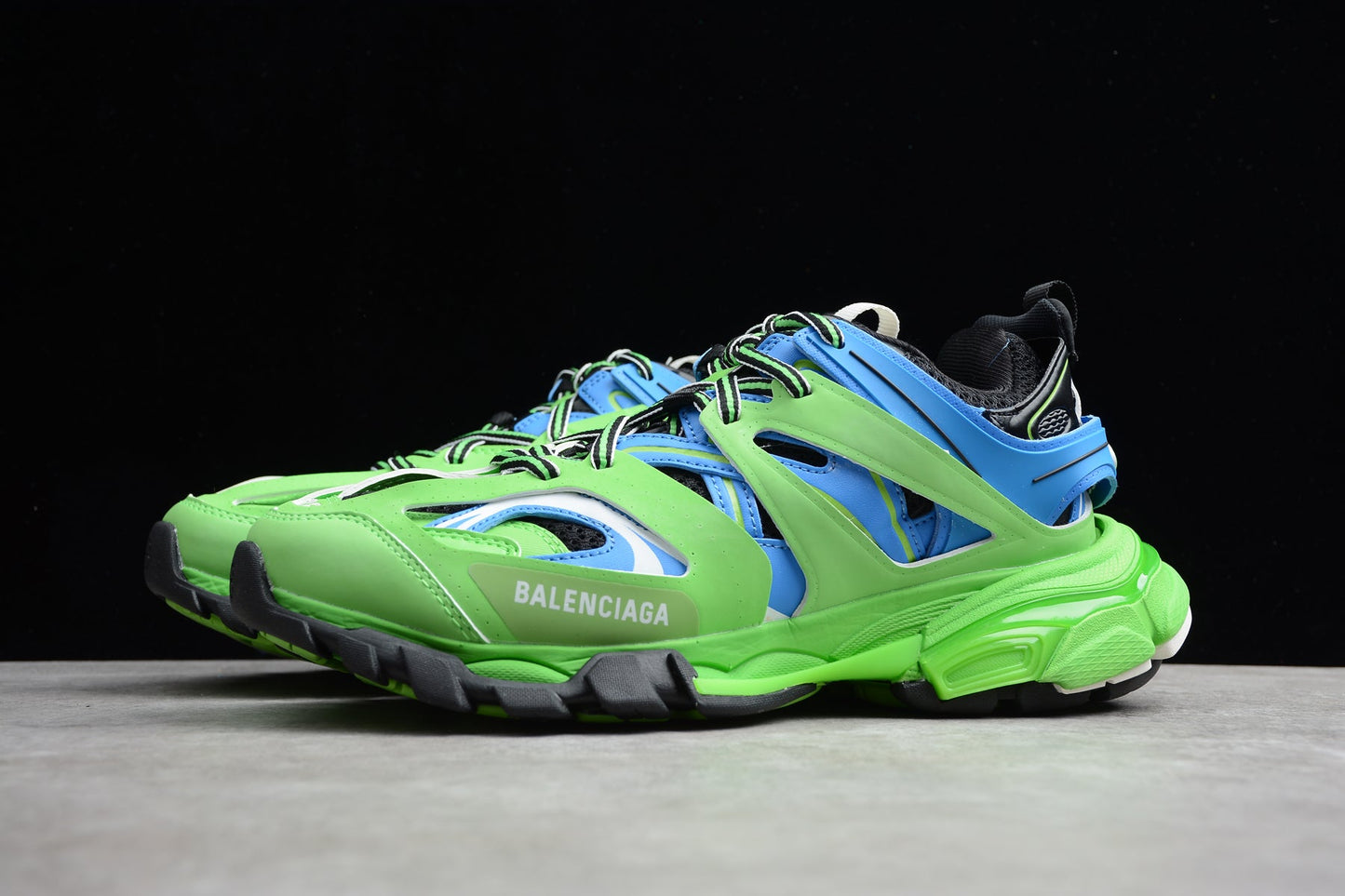 Balenciaga Track Low Sneakers in Blue/Green