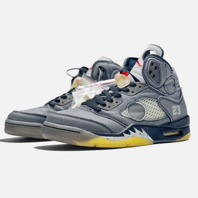 Nike Air Jordan 5 Retro Off-White Muslin Sneakers