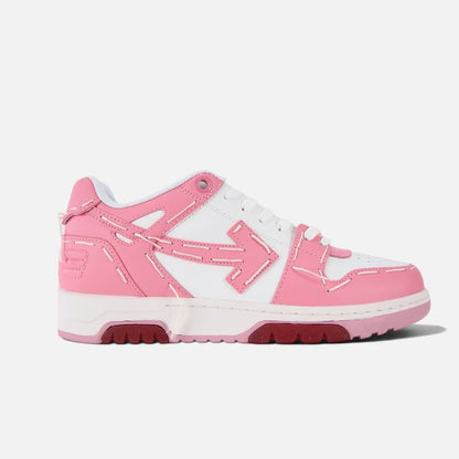 Off-White Out of Office Sartorial Stitching White Pink Sneakers