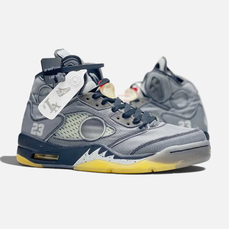 Nike Air Jordan 5 Retro Off-White Muslin Sneakers