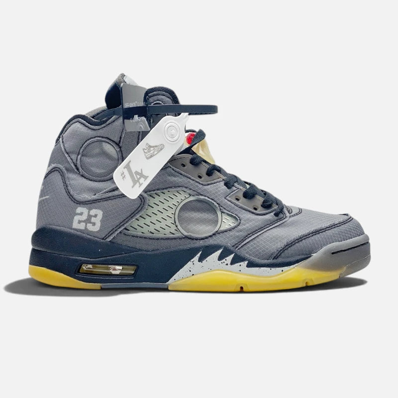 Nike Air Jordan 5 Retro Off-White Muslin Sneakers