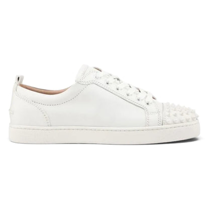 Christian Louboutin Louis Junior Spikes White Sneakers