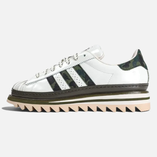 Adidas Superstar CLOT x BAPE Shark Tooth Platform Sneakers