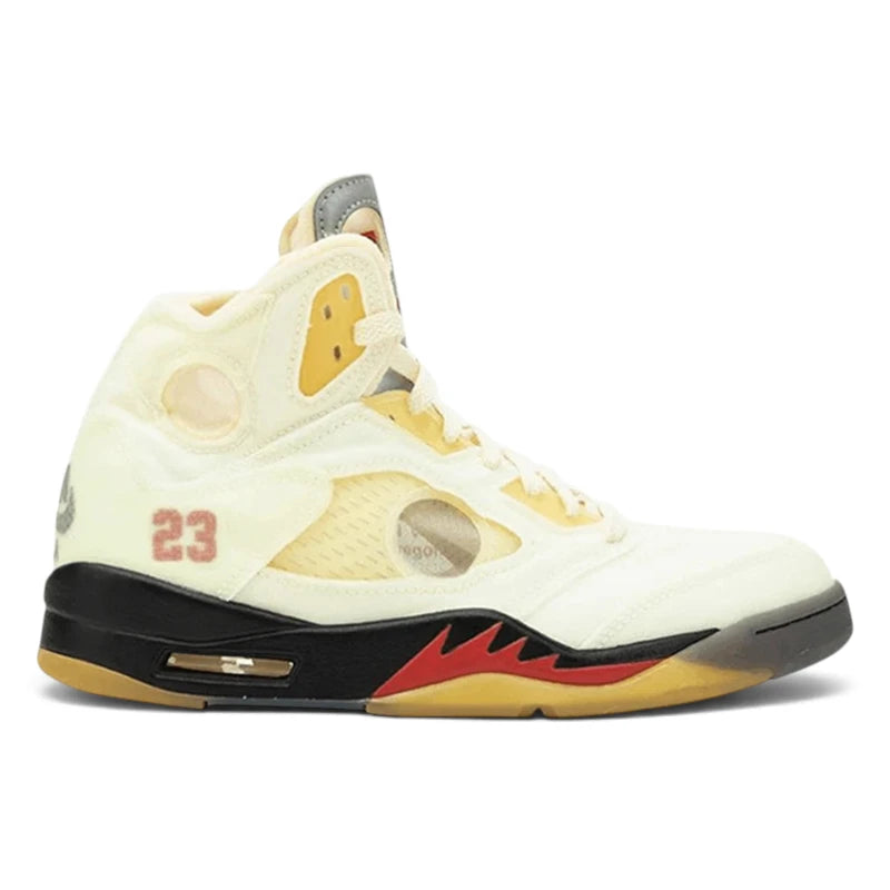 Nike Air Jordan 5 Retro Off-White Sail Sneakers