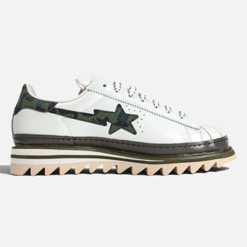 Adidas Superstar CLOT x BAPE Shark Tooth Platform Sneakers