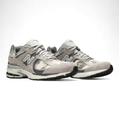 New Balance 2002R x BAPE Apes Together Strong Grey Camo Sneakers