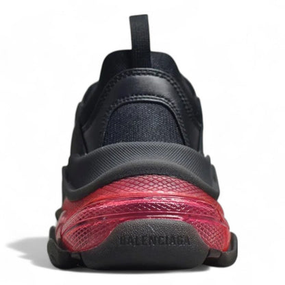 Balenciaga Triple S Clear Sole Black Red