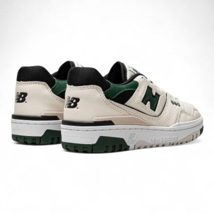 New Balance 550 Sea Salt Pine Green Sneakers
