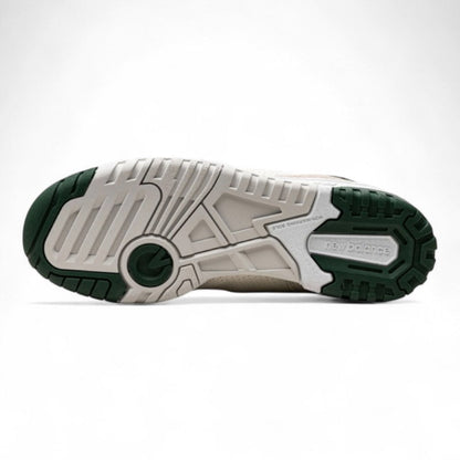 New Balance 550 Sea Salt Pine Green Sneakers