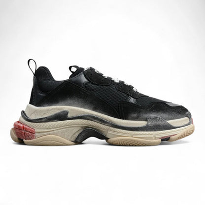 Balenciaga Triple S Black White Red