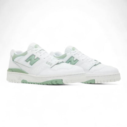 New Balance 550 White Mint Green Sneakers
