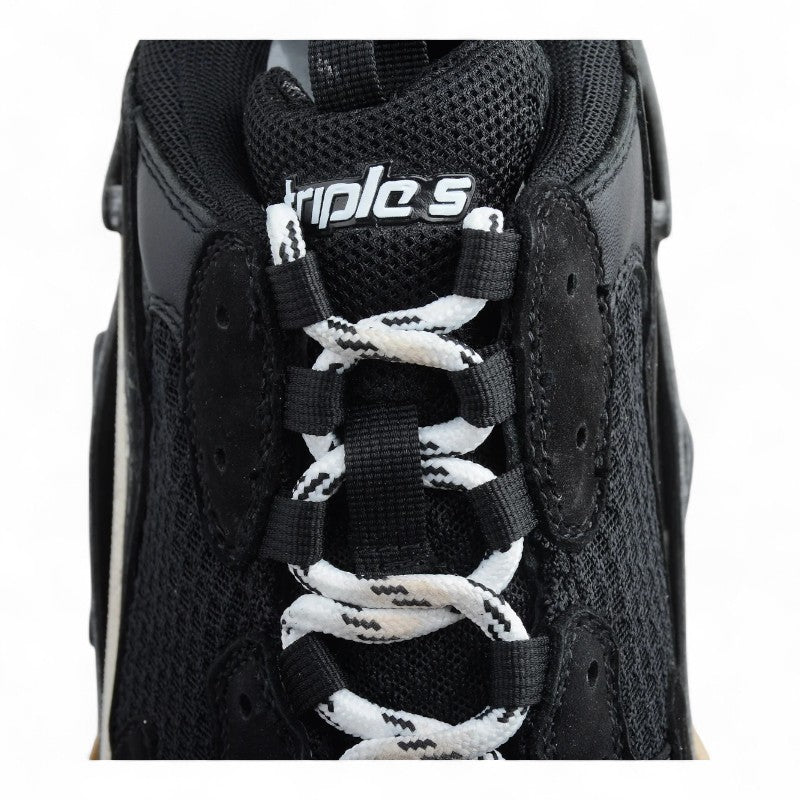 Balenciaga Triple S Black White Red
