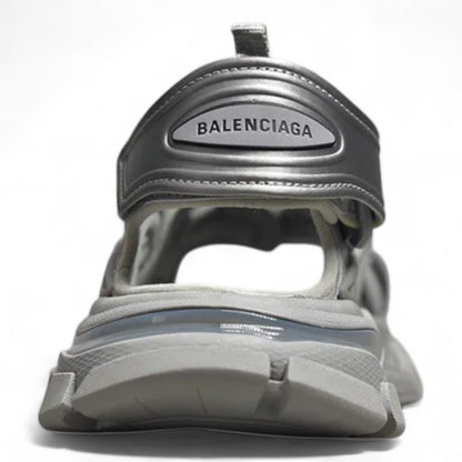 Balenciaga Track Sandals Silver