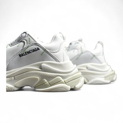 Balenciaga Triple S Allover Logo GID White