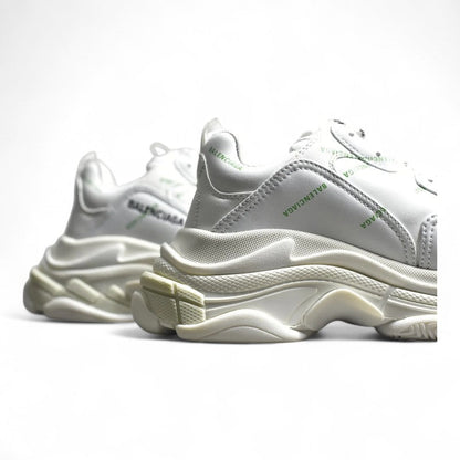 Balenciaga Triple S Allover Logo GID White