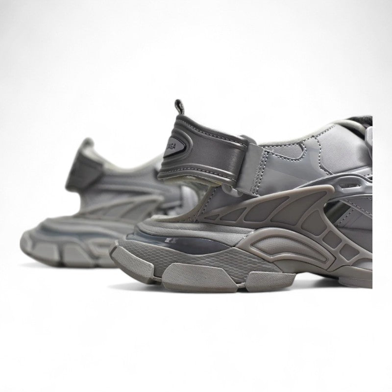 Balenciaga Track Sandals Silver