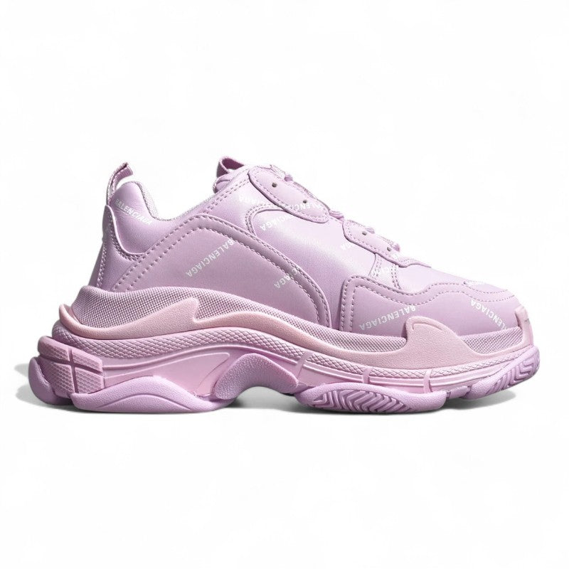 Balenciaga Triple S Allover Logo Pink