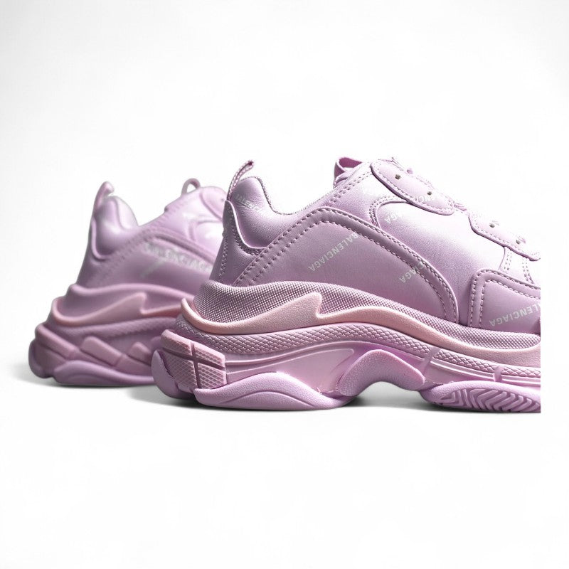 Balenciaga Triple S Allover Logo Pink