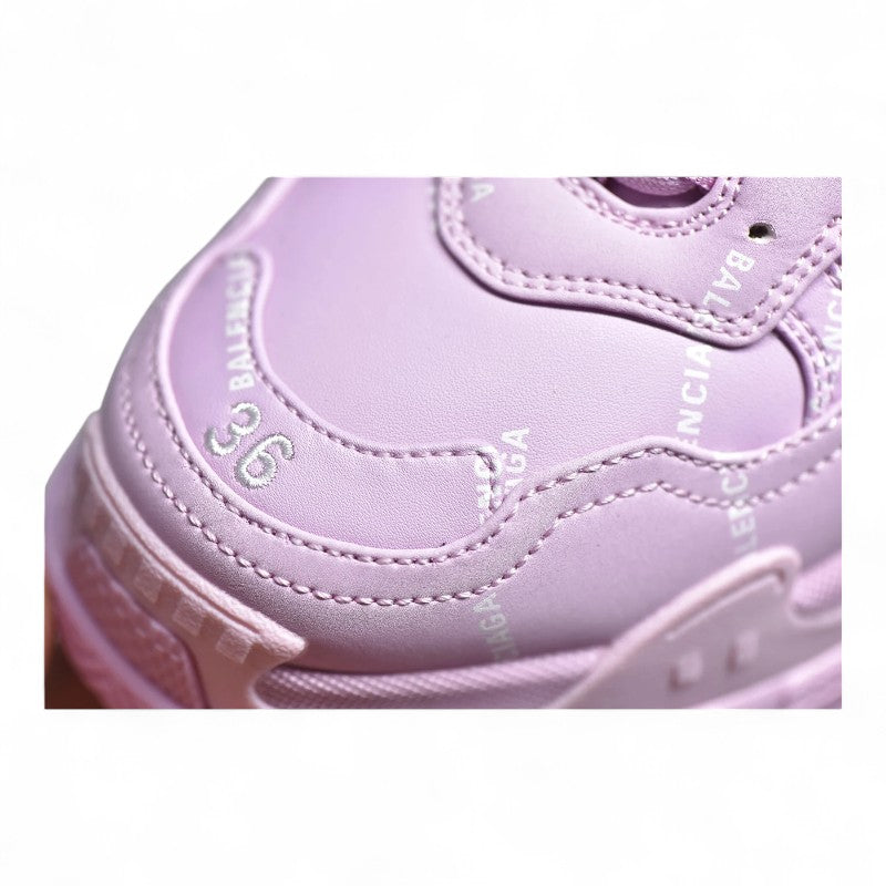 Balenciaga Triple S Allover Logo Pink