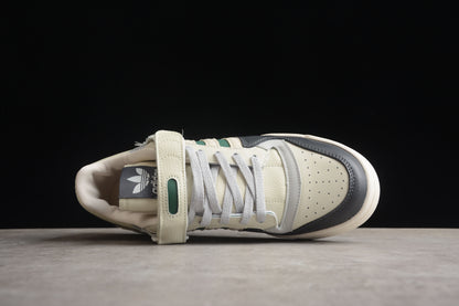 adidas Forum 84 Low White Grey Black Green Sneakers