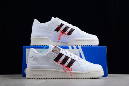 Adidas Forum 84 Low Premium Cloud White Core Black Easy Yellow Sneakers