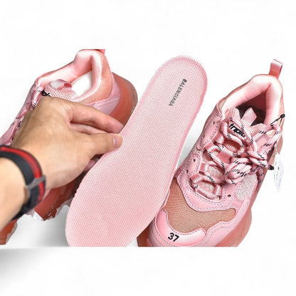 Balenciaga Triple S Clear Sole Pine Pink