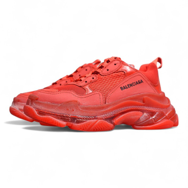 Balenciaga Triple S Clear Sole Red