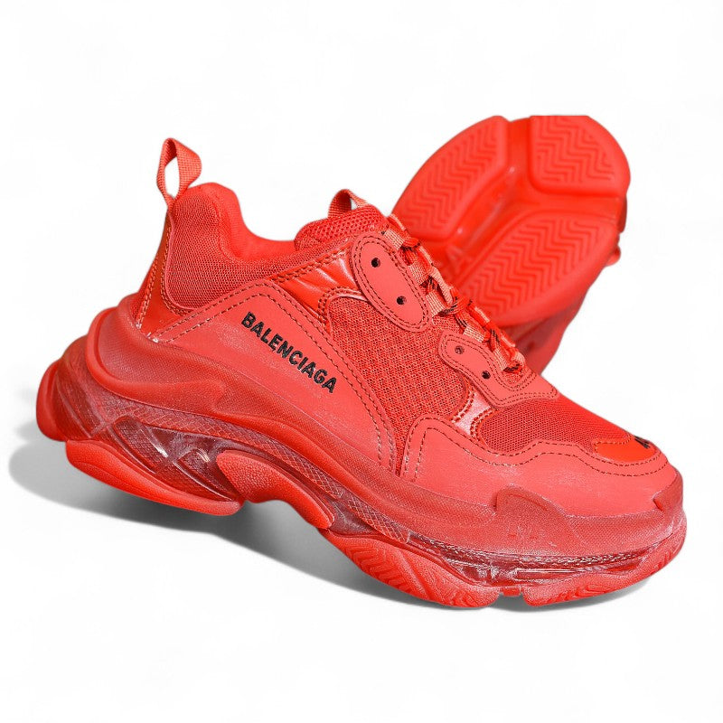 Balenciaga Triple S Clear Sole Red