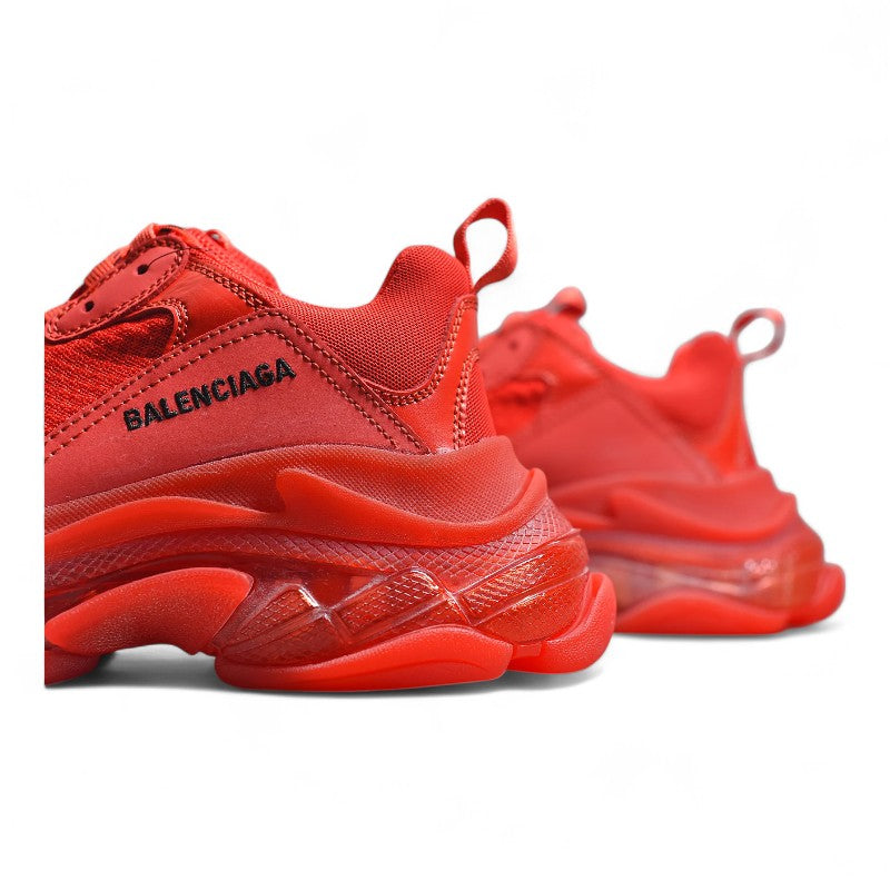Balenciaga Triple S Clear Sole Red
