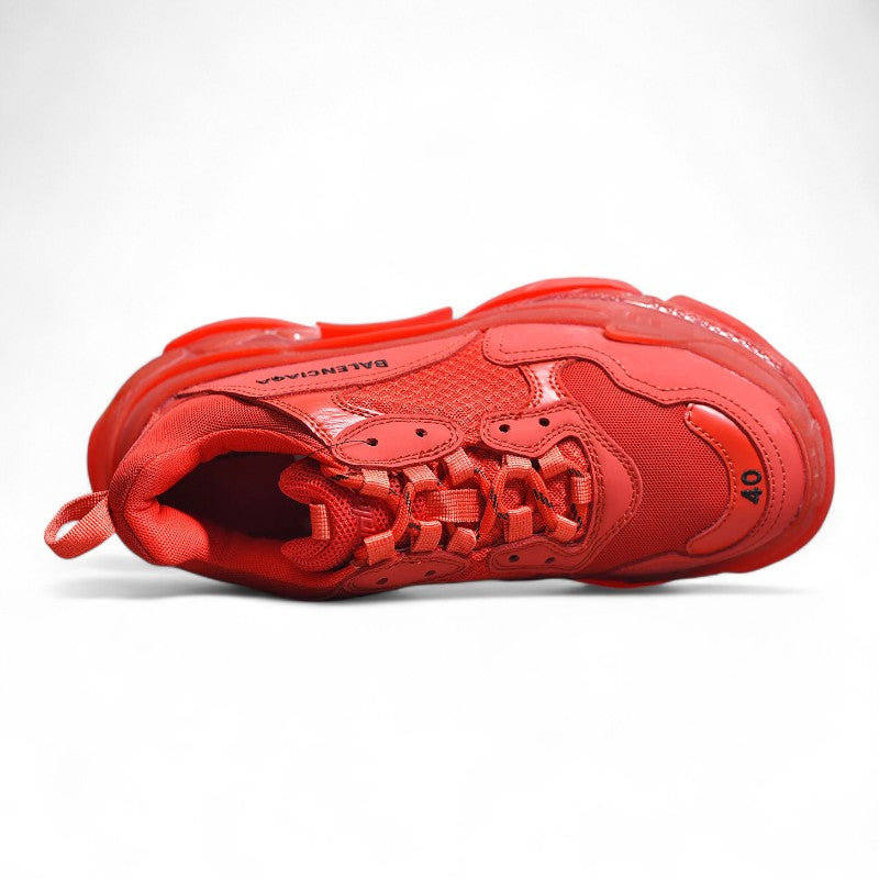 Balenciaga Triple S Clear Sole Red