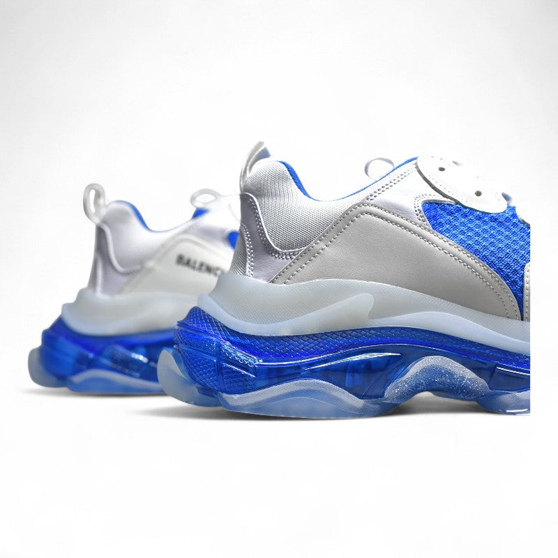 Balenciaga Triple S Clear Sole White Blue