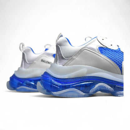 Balenciaga Triple S Clear Sole White Blue