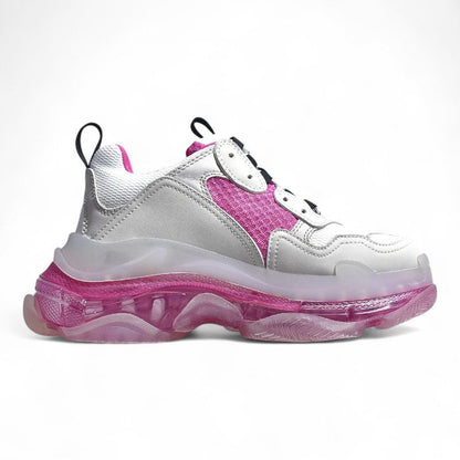 Balenciaga Triple S Clear Sole White Pink