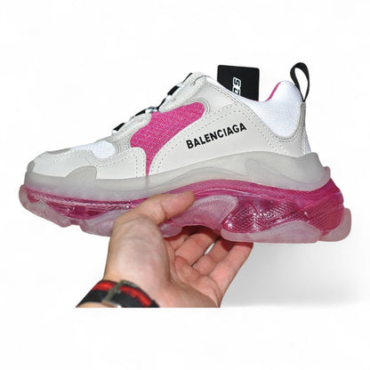Balenciaga Triple S Clear Sole White Pink