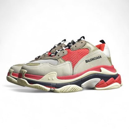 Balenciaga Triple S Red Grey