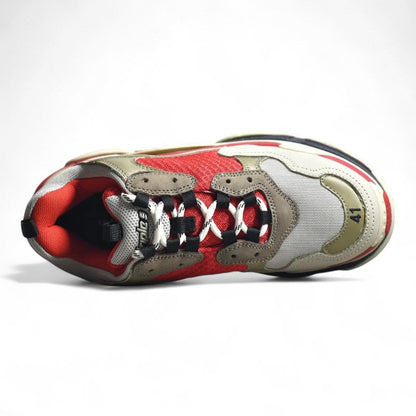 Balenciaga Triple S Red Grey