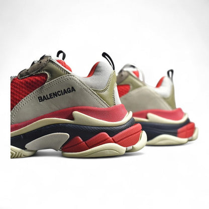 Balenciaga Triple S Red Grey
