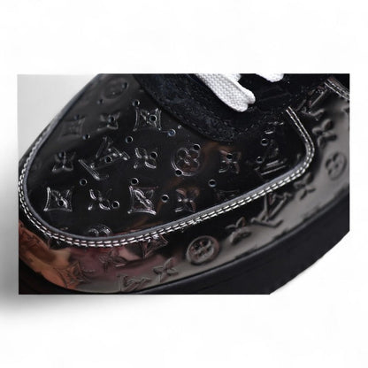 Nike Air Force 1 Black Metallic Silver Sneakers