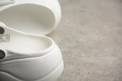 Crocs Baya Platform Clog White (Women's)