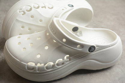Crocs Baya Platform Clog White (Women's)