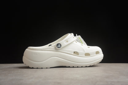 Crocs Baya Platform Clog White (Women's)