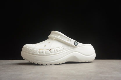 Crocs Baya Platform Clog White (Women's)